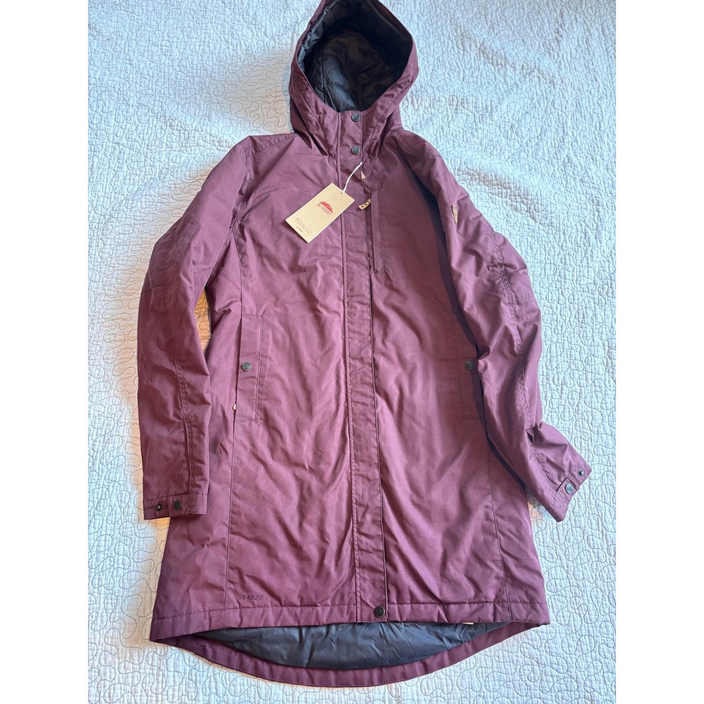 Fjallraven Kiruna Parka G-1000 Burgundy Women's Medium Long Jacket